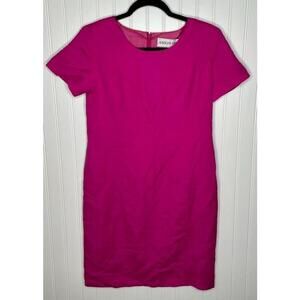 Women's vintage Adolfo Studio Pink Linen Dress Size 4